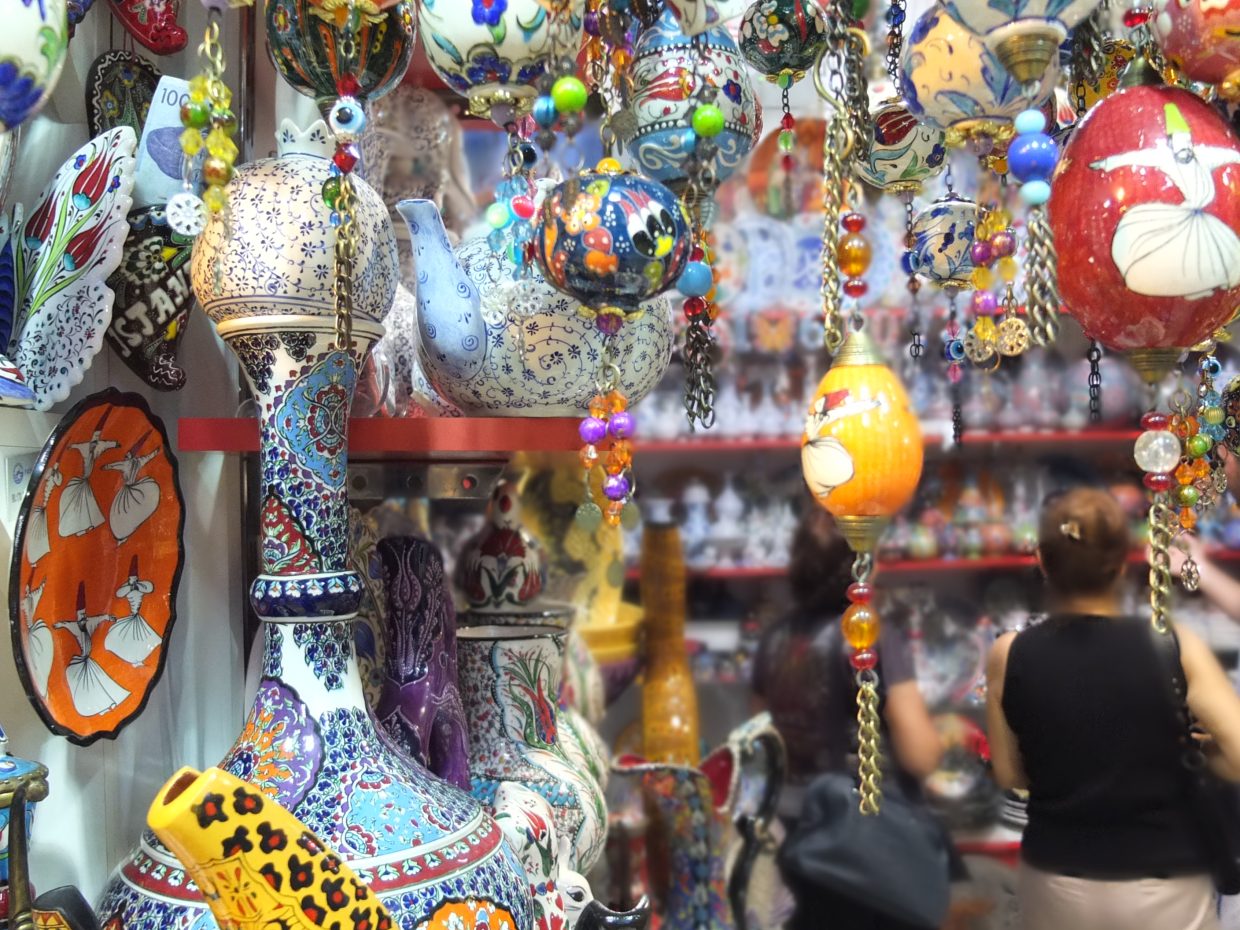 cor no souk de Istambul