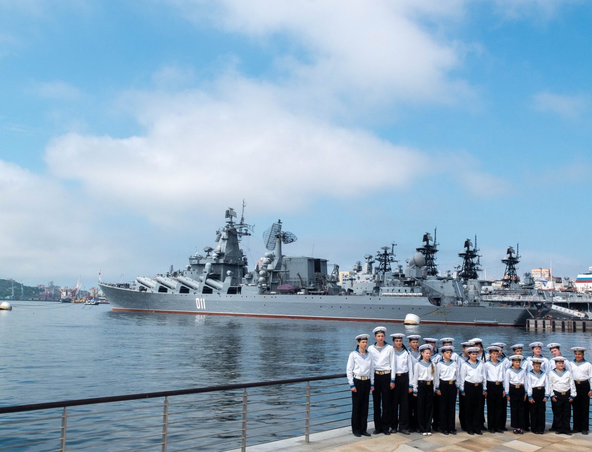A Frota do Pacífico para a foto