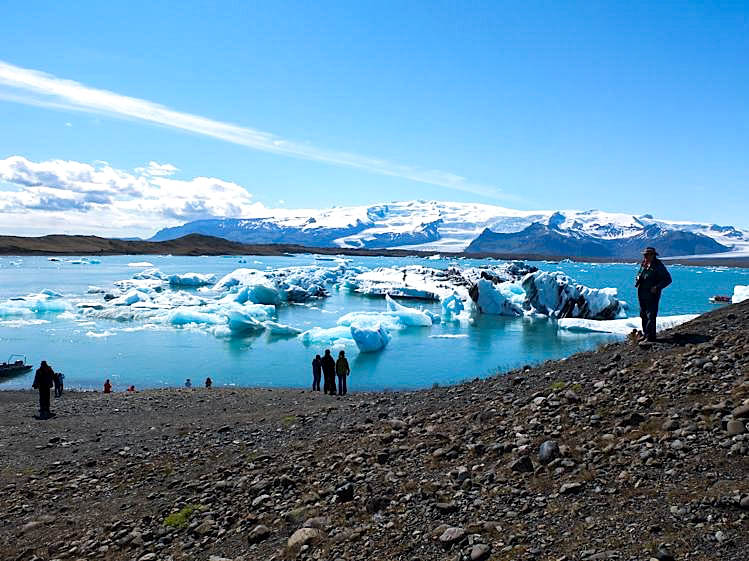 Islândia: lago glacial de Jokulsarlon