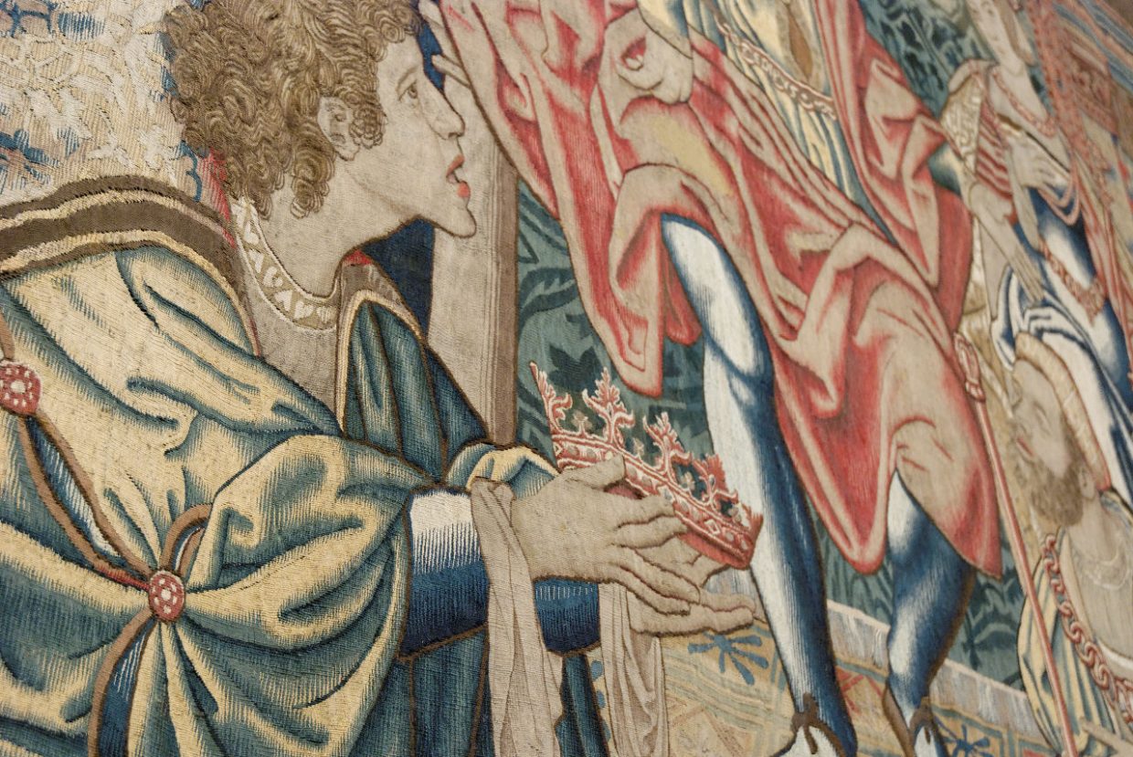 pormenor das tapeçarias flamengas Édipo Rei