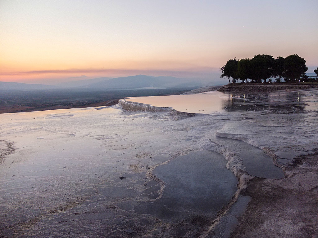 Pamukkale ao fim do dia
